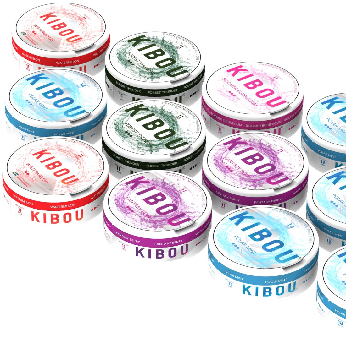 KIBOU cans produced across several flavours