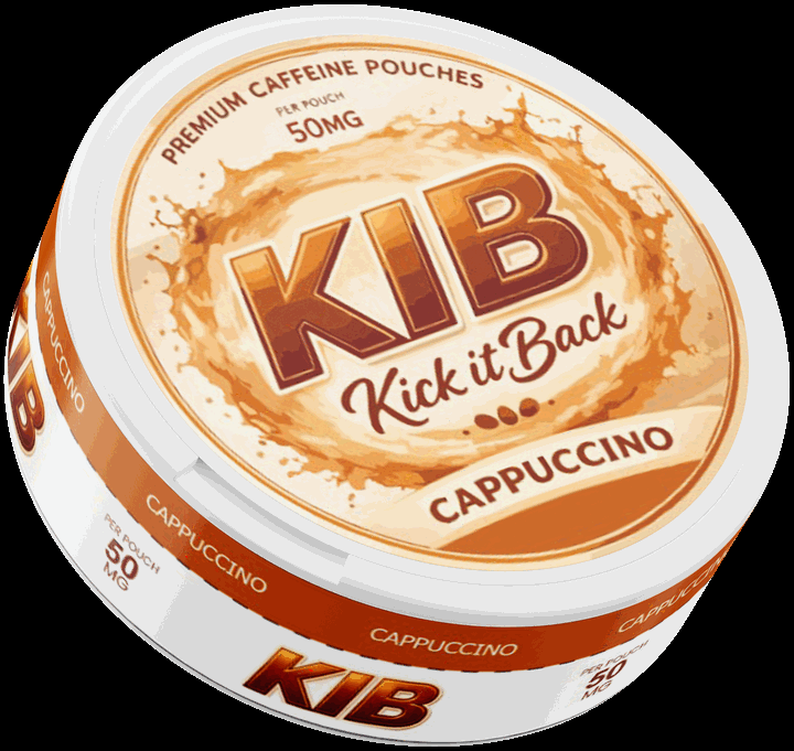 KIB Cappuccino caffeine pouches