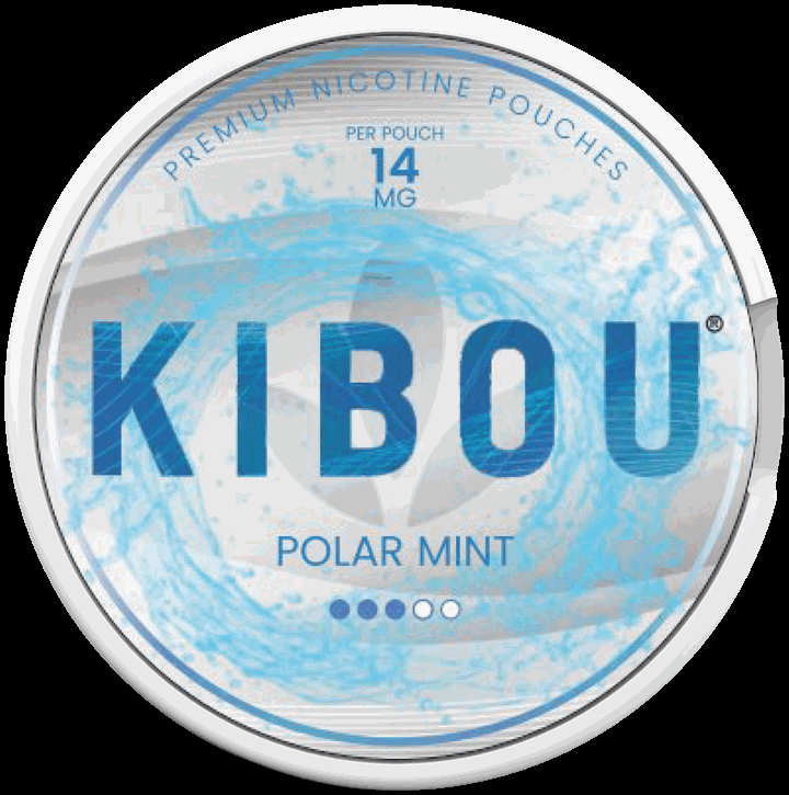 KIBOU Polar Mint nicotine pouches, 14 mg per pouch